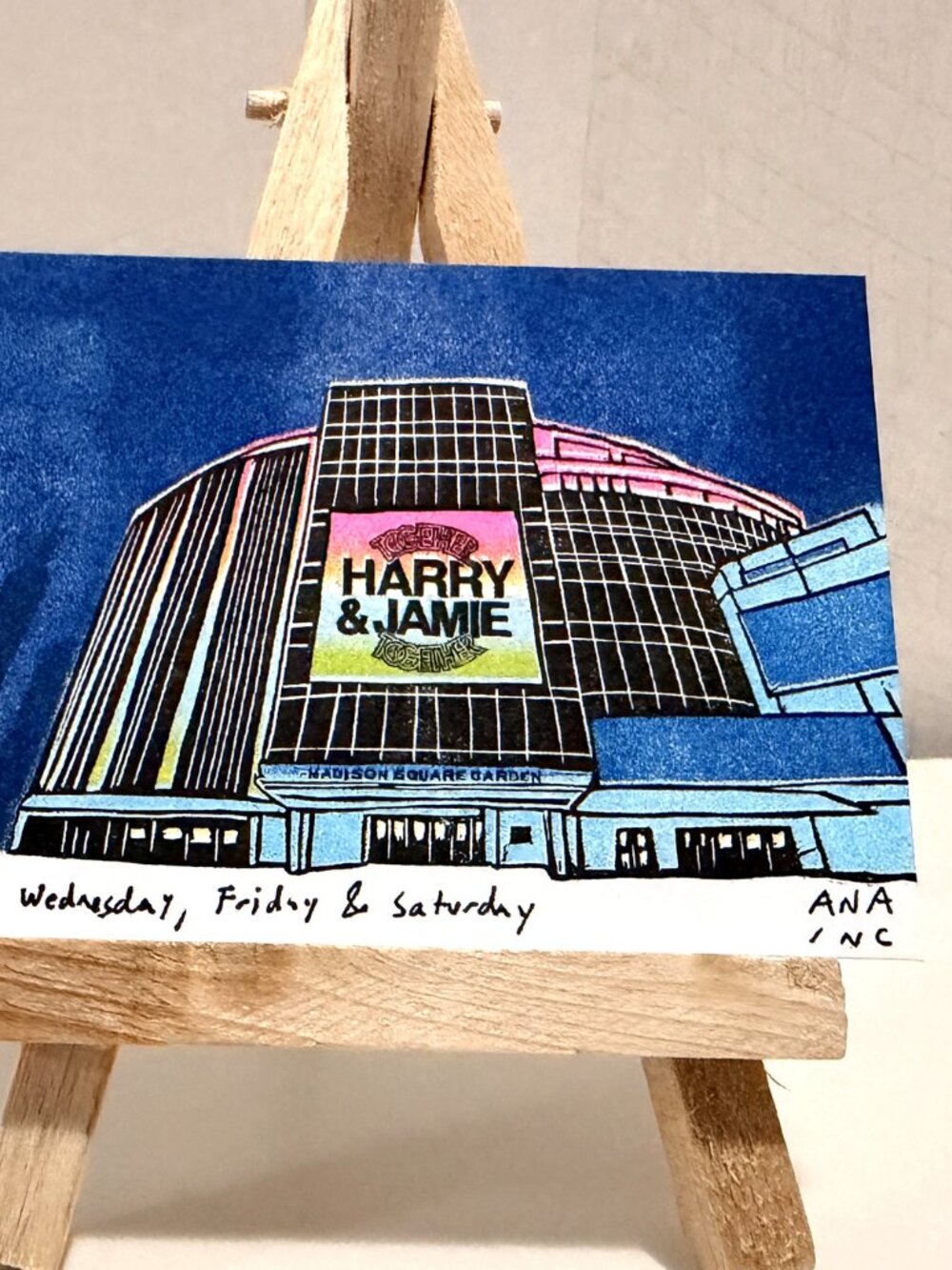 Ana Inciardi x Harry Styles MSG Every Wednesday Mini Print Together Together